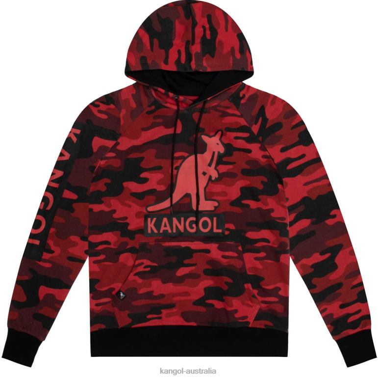 kangol australia Camo Hoodie LZ46X1111 Red Camo